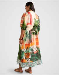 Forever New Curve - Arabella Curve Printed Midi Dress
