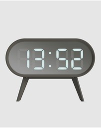 Newgate - Newgate Space Hotel Cyborg Led Alarm Clock Grey