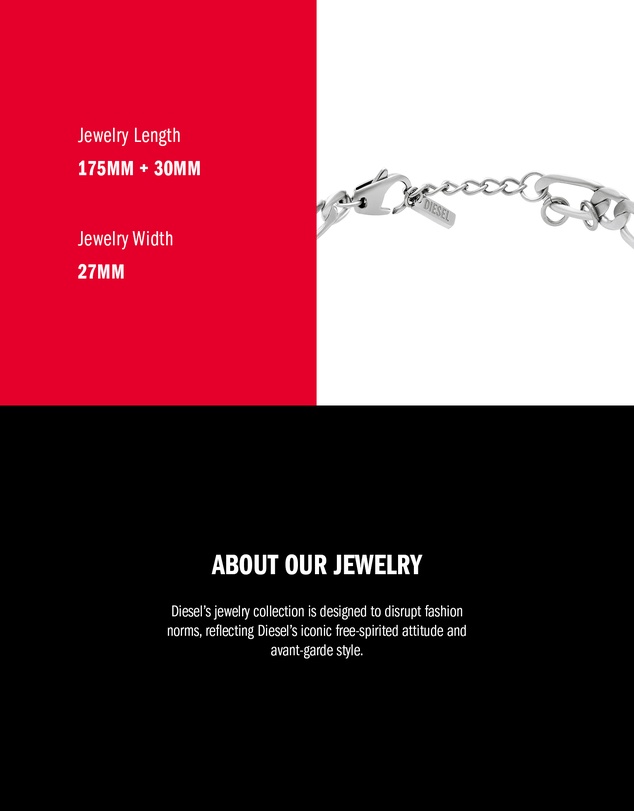 Diesel - Silver-Tone Bracelet