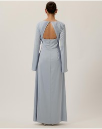 Tussah - Bec Long Sleeve Satin Maxi Dress