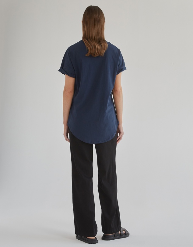 DRICOPER DENIM - Slouchy Navy Blue Tee