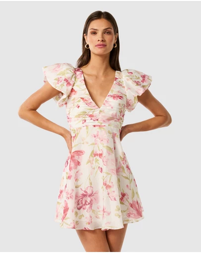 Forever New - June Ruched V Neck Mini Dress