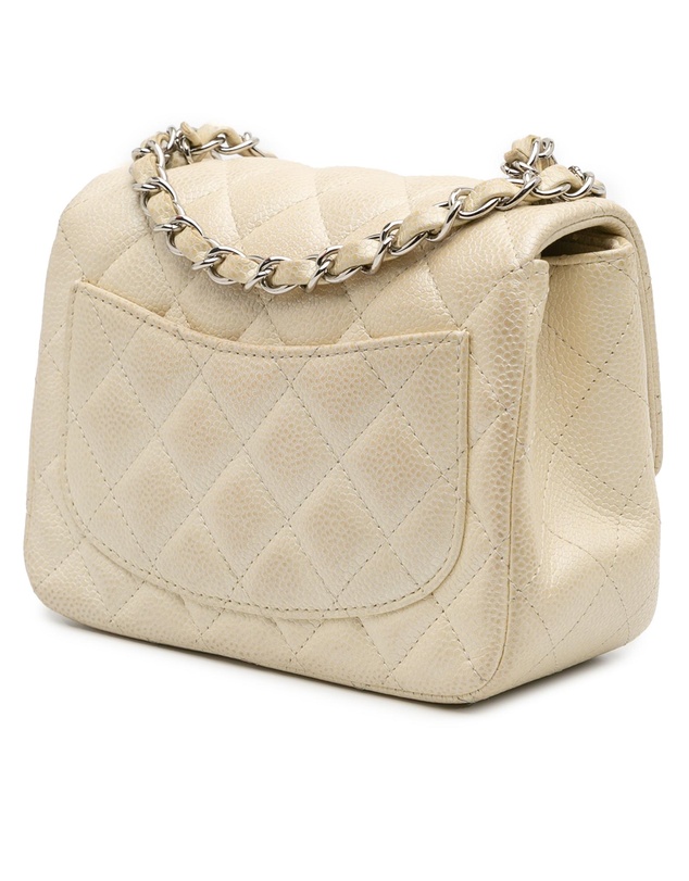 Pre-Loved by Azura Reborn - Pre-Loved Mini Square Classic Caviar Single Flap