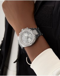 GUESS - GUESS Men's Silver Tone Multi-function Watch