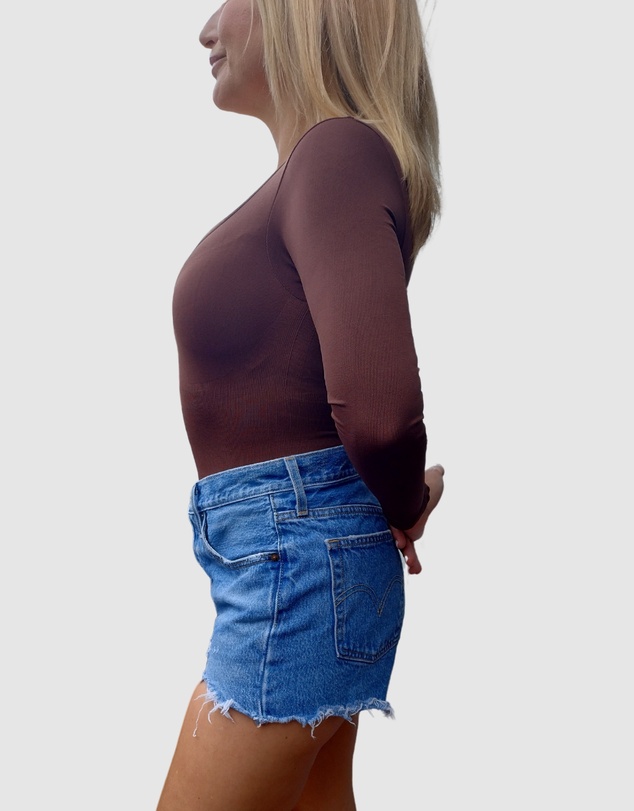 Core Trainer - Long Sleeve Round Neck Sculpting Bodysuit