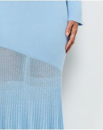 AERE - Ivy Rib Knit Midi Dress