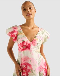 Forever New - June Ruched V Neck Mini Dress