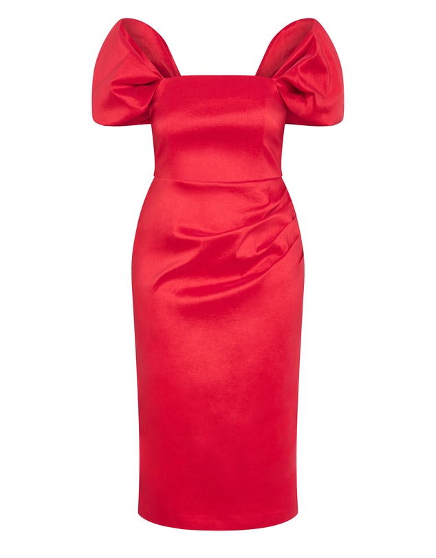 City Chic - Elyse Off Shoulder Midi Dress