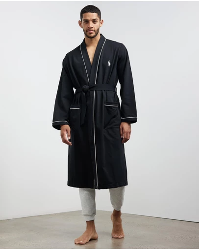 Polo Ralph Lauren - Cotton-Blend Jersey Robe- ICONIC EXCLUSIVE