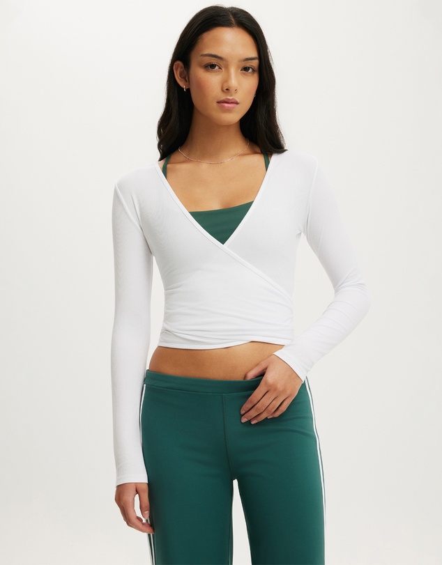 Cotton On Body Active - Active Wrap LS Top
