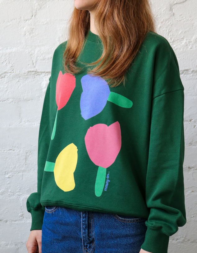 Mosey Me - Forget Me Not Sweater - Forest