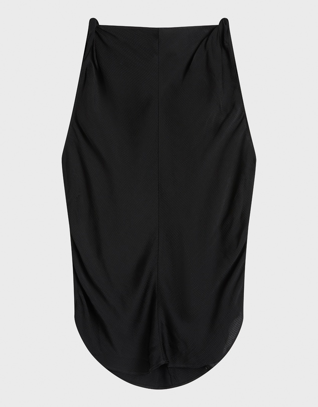 BONDI BORN - Ardea Twist Shoulder Top - Black