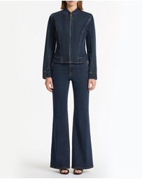 Carla Zampatti - Dark Indigo Fitted Denim Jacket