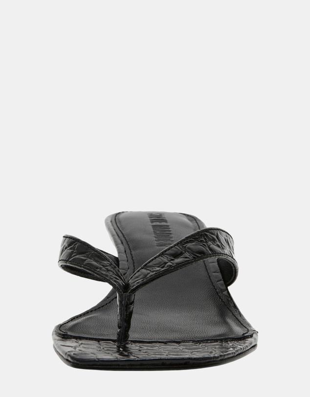 Steve Madden - Tracie Black Croc Heels