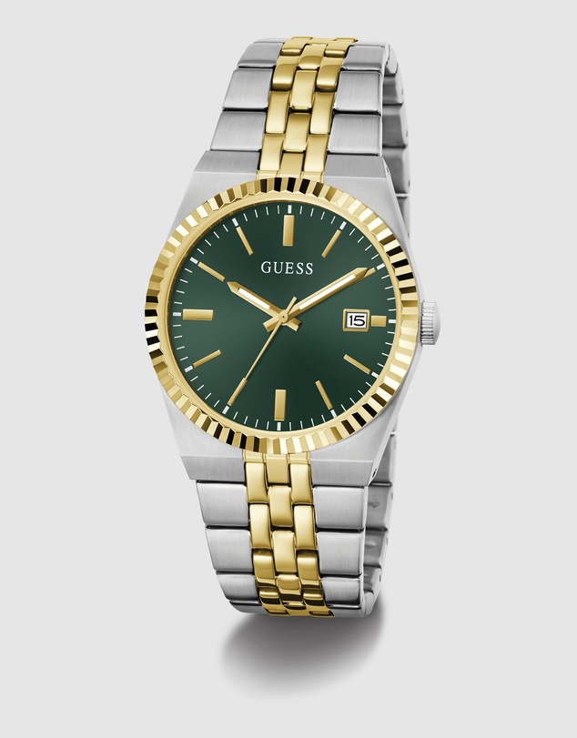 GUESS - GUESS Mens Two-Tone Analogue Watch