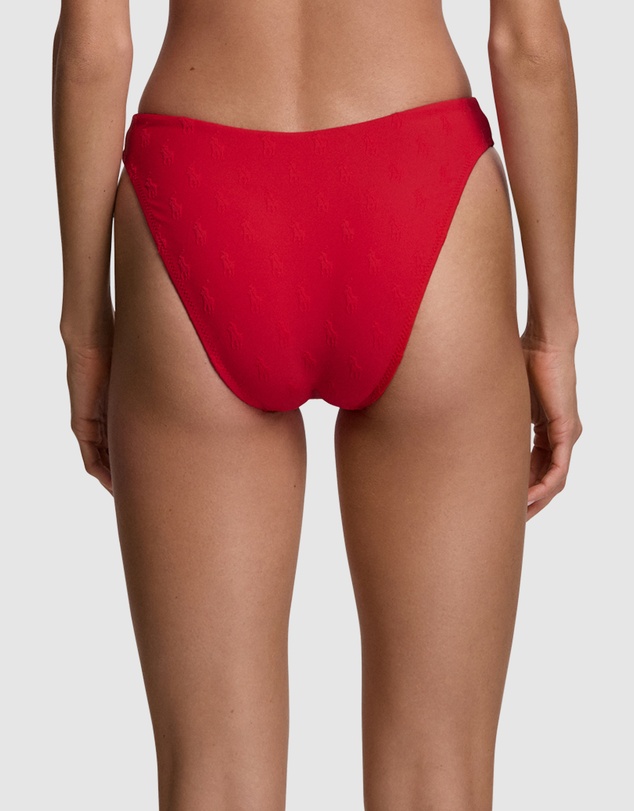 Polo Ralph Lauren - Logo Jacquard High Leg Bikini Bottom