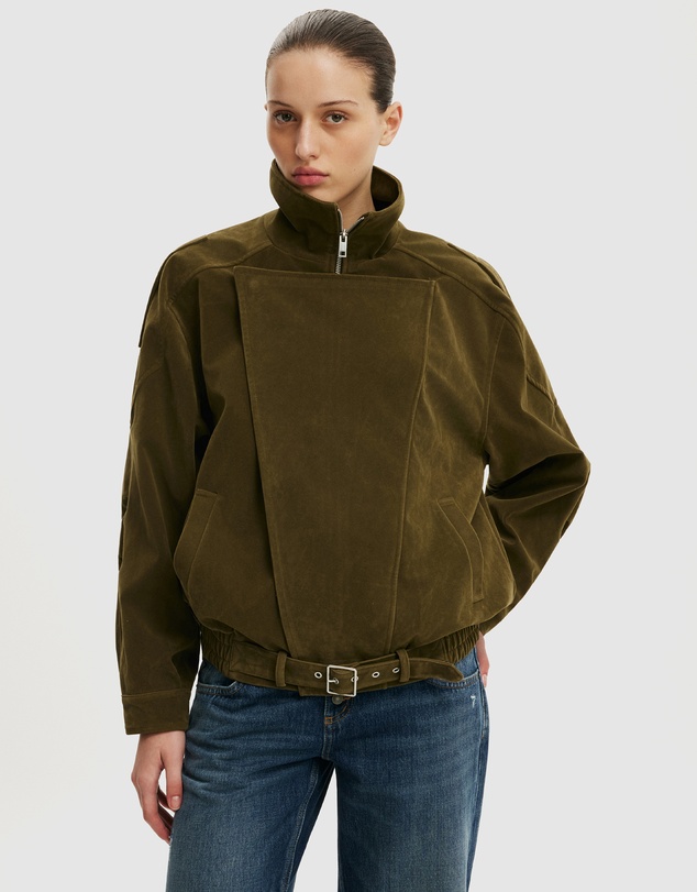 Cotton On - Cove Faux Suede Biker Jacket