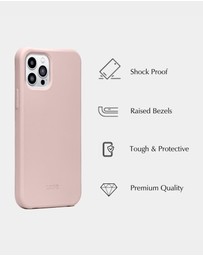 LOUVE COLLECTION - Dusty Pink Phone Case + Gaia Gold-Plated Crossbody Chain