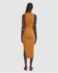 Zerafima - Grasslands Rib Halter Dress