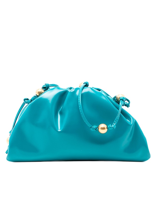 Pre-Loved by Azura Reborn - Pre-Loved Patent Beaded Strap The Mini Pouch Crossbody