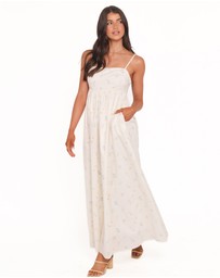 Petal & Pup - Odessa Maxi Dress - White Floral