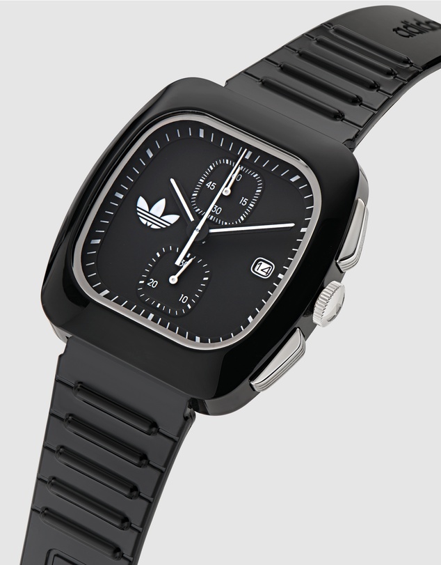 adidas Originals - Retro Wave Two Chrono 39mm Black Dial Bio-Resin Strap