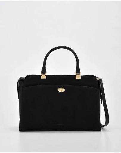 Cobb & Co - Kew Leather Suede Business Bag Tote
