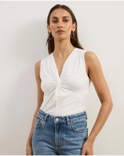 Atmos&Here - Zella Jersey Knot Tank Top