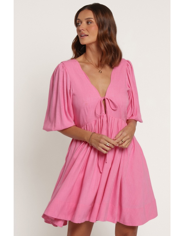 Petal & Pup - Emiko Scallop Mini Dress - Pink