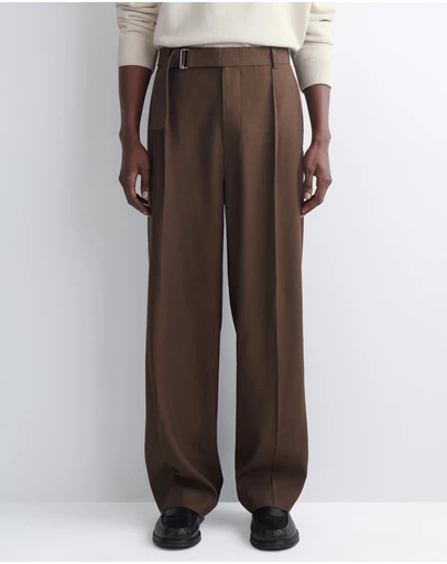 COS - Belted Linen Relaxed-Fit Wide-Leg Trousers