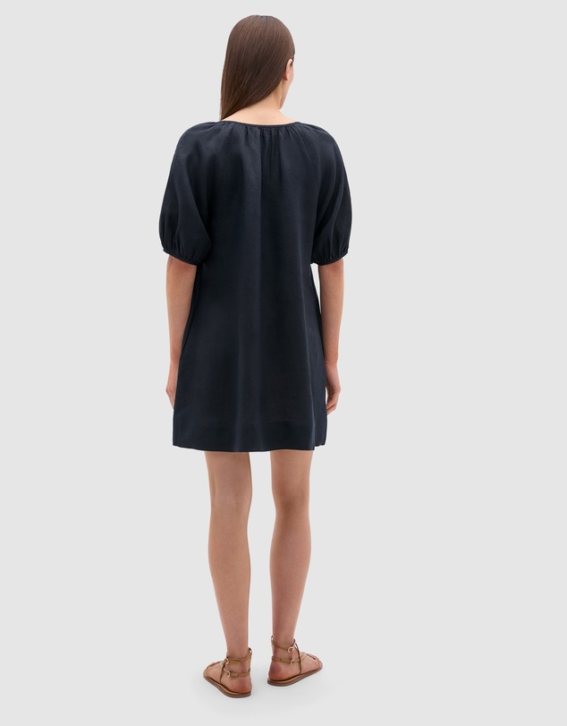 Seed Heritage - Linen Tie Neck Mini Dress