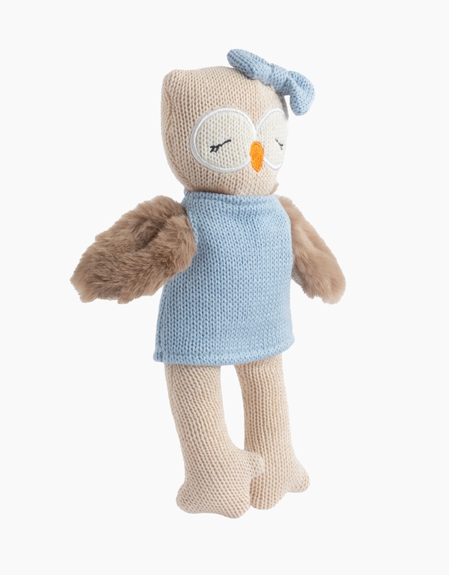 Living Textiles - Knitted Animal Toy - Ollie the Owl