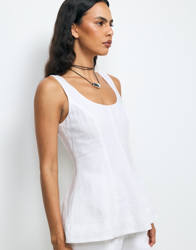 AERE - Bria Linen Top