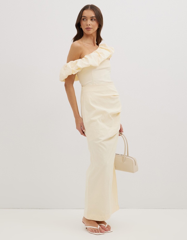 Dazie - Darling Delight One Shoulder Ruffle Top