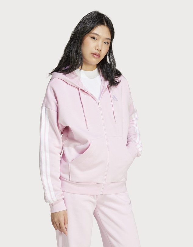 adidas Sportswear - Essentials 3-Stripes Full-Zip Fleece Hoodie Womens
