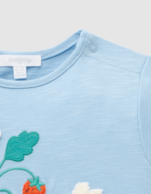 Purebaby - Ruffle Tee-Kids-Babies