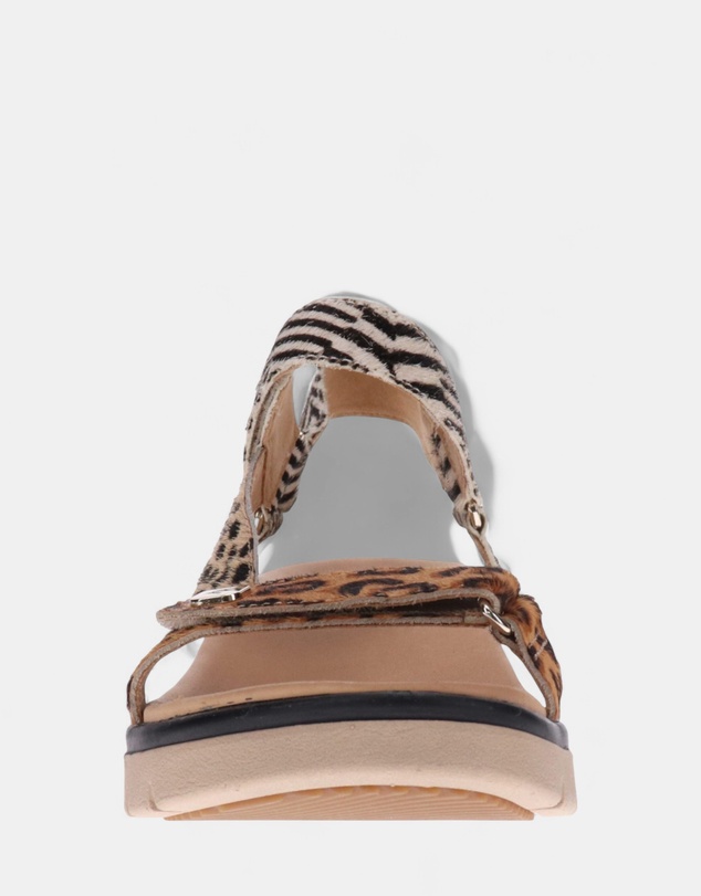 Mia Vita - Candice Sandal - Leopard Multi