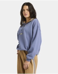 Billabong - Womens Wave Break Half Zip Fleece Hoodie