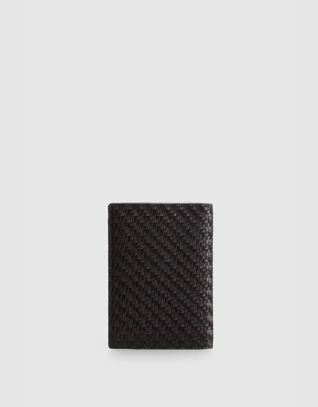 Evity - Logan Leather Weave Passport Case