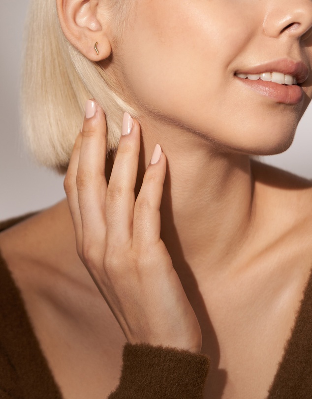 Skagen - Essential Waves Gold Tone Earring