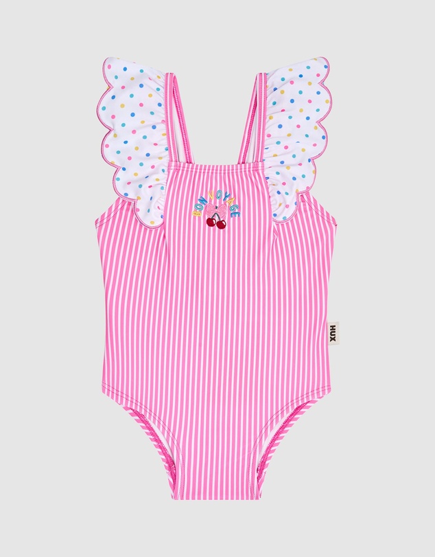 Huxbaby - Bon Voyage Sleeveless Frill Swimsuit - Babies-Teens