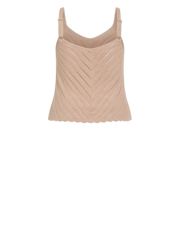 City Chic - Sarah Crochet Knit Top