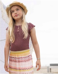 Like FLO - Fancy Pleated Zigzag Skirt - Kids-Teens