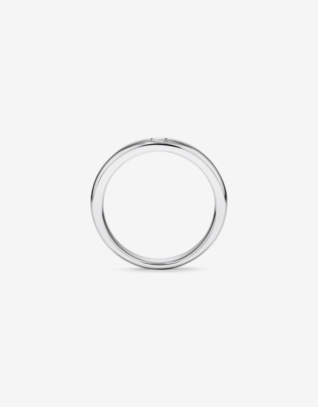 Michael Hill - 0.05 Carat TW Round Brilliant Diamond Duo Wedding Band in 18kt White Gold