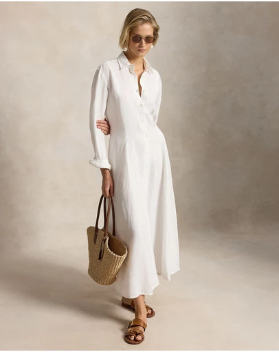 Polo Ralph Lauren - Self-Tie Linen Shirtdress