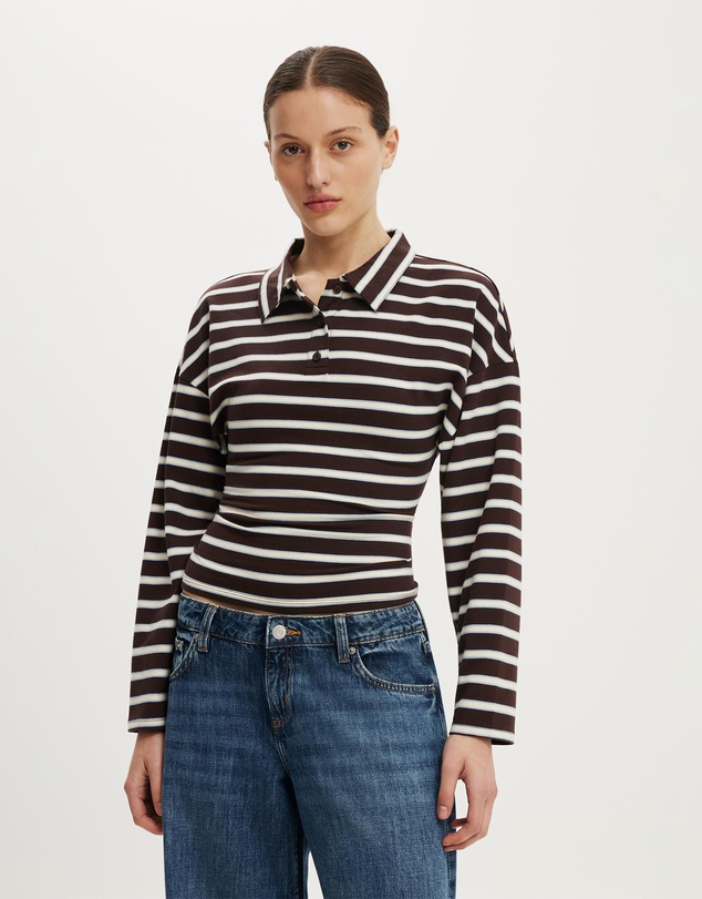 Cotton On - Everyday Smooth Polo Long Sleeve