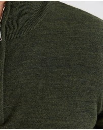 Oxford - Merino Zip Neck Pure Wool Pullover