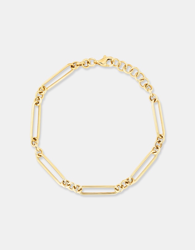 Michael Hill - Paperclip 3 and 1 Bracelet in 10kt Yellow Gold