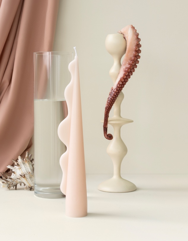 Black Blaze - Seaweed Pillar Candle