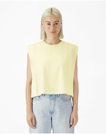 American Apparel - Heavyweight Garment Dyed Women's Muscle T-Shirt